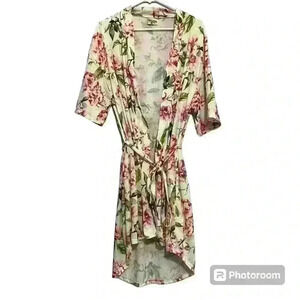 Show Me Your Mumu Women's One Size Pink Rose Garden of Blooms Brie Robe